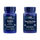 Life Extension Super Ubiquinol CoQ10 Heart & Cell Energy Support with Two-Per-Day High potence Multi-Vitamin & Mineral Papildinājums, 60 Softgels & 120 tabletes