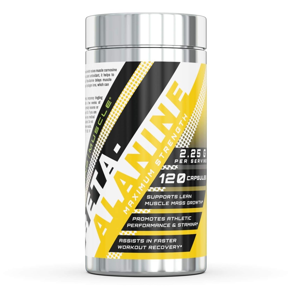 Apbrīnojami muskuļu Beta alanīns aminoskābe - 2250mg Per Kalpot -- Ideāli Pre & Post Workout Papildinājums - Neuzliesmojošs - 120 kapsulas
