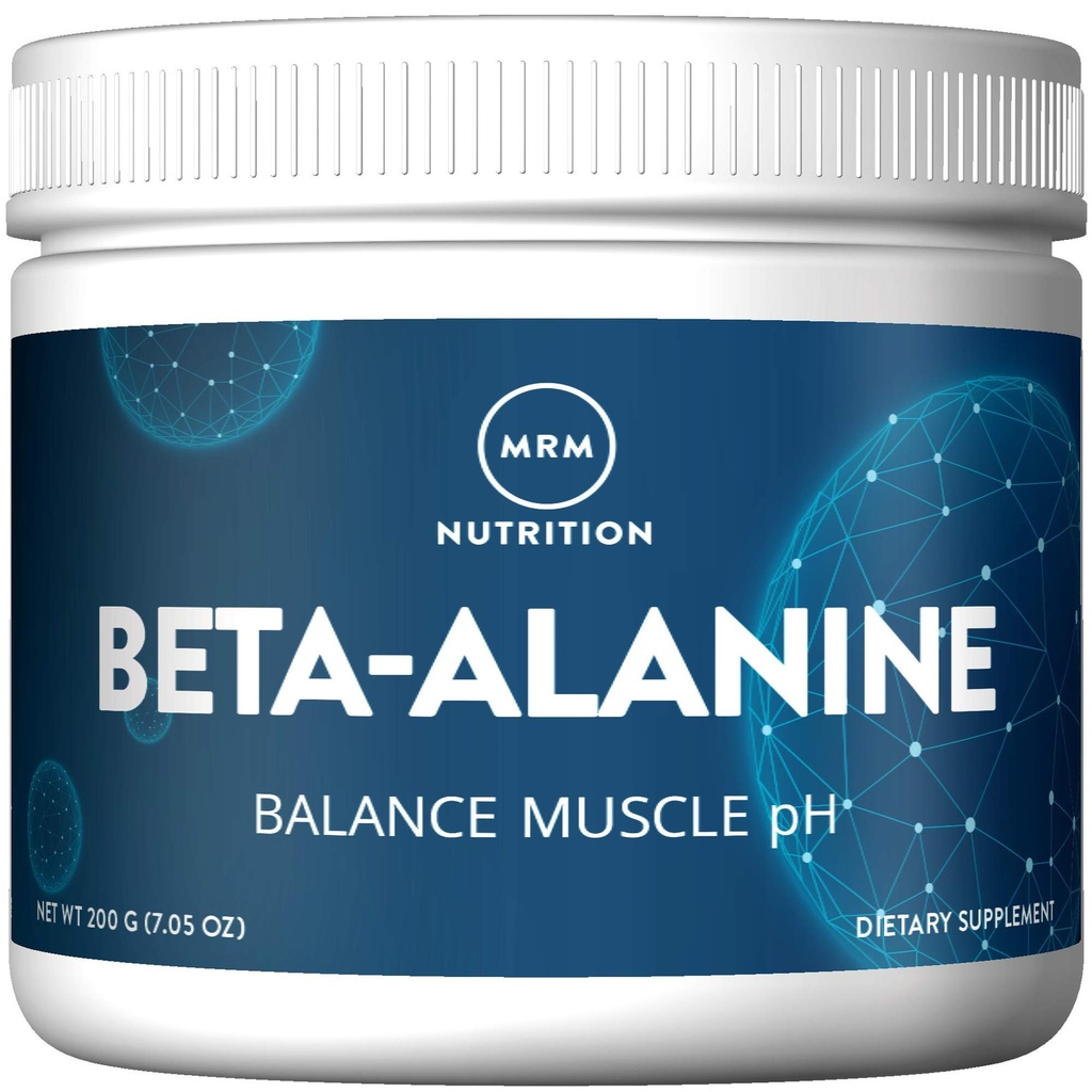 MRM Nutrition Beta-Alanine Powder - Carnosyn® Patentēts Beta-Alanine Supports Srength, Focus, Muskuļu augšana un izturība sievietēm un vīriešiem, Vegan, Gluten-free - 125 Servējumi