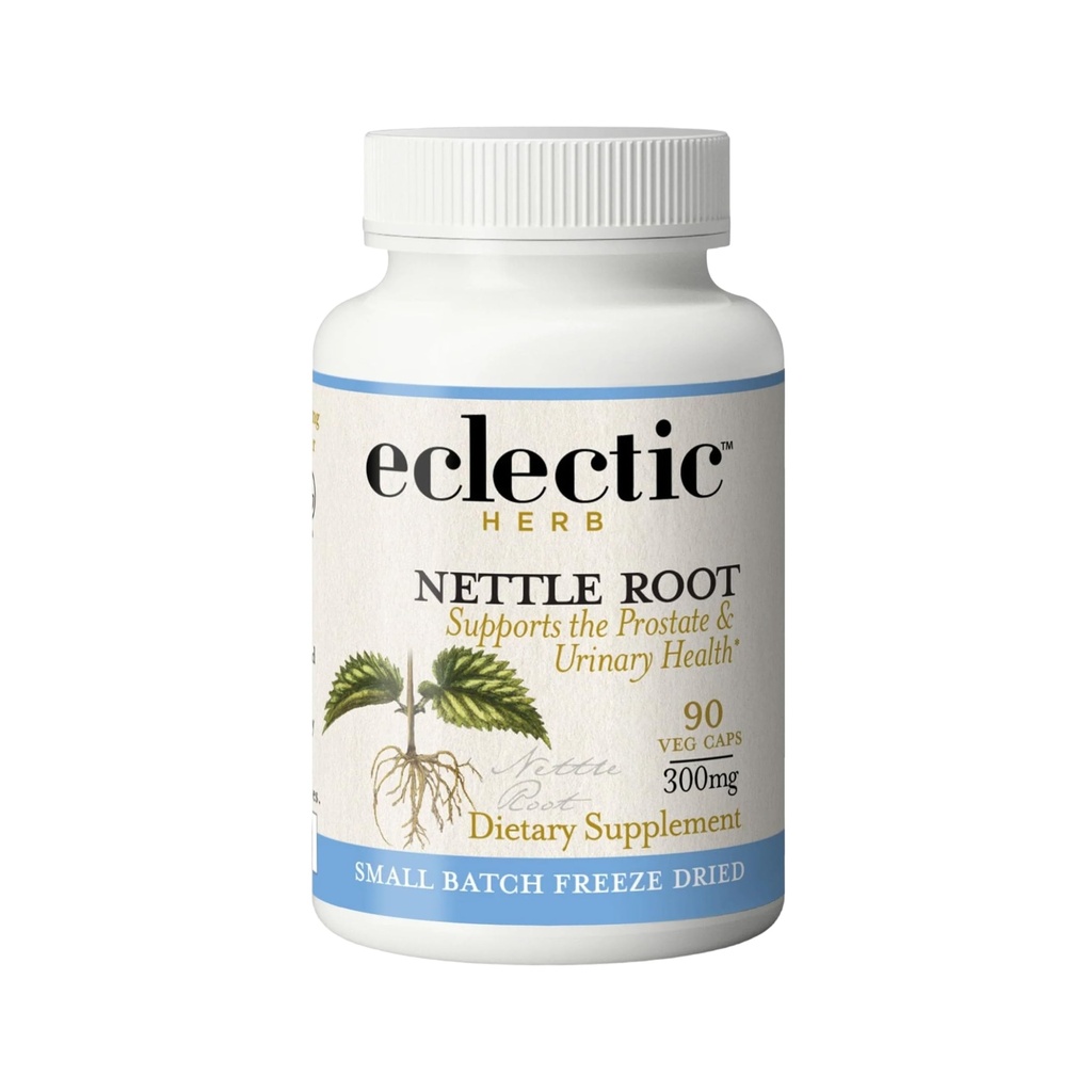 Eclectic Herb - Nattle Saknes Kapsulas ; Prostata, Urīna Tract, un vīriešu veselības atbalsts ; Vegāns, ne-GMO, bez glutēna, Freeze-Dried (90 CT  -)