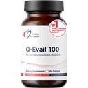Q-Eval 100-100mg CoQ10 augsti biopieejams Ubihinons - koenzīms Q10 ar MCT + jaukti tokoferoli, lai veicinātu augstāko absorbciju - ne-GMO (60 softgeli)