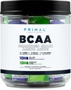 Primal BCAA Variety Pack, Zils Avenes + Great Ape Green Apple aromatizēts (20 Stickpacks) - 7G BCAA per apkalpo, sazarotas ķēdes aminoskābes
