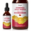 Piena dadzis Aknas Detox nokrīt Apple Flavor – Aknu tīrīt Detox & Remonts ar Moringa, Dandelion, Burdock & Green Tea – Augu šķidruma papildinājums aknu Support & Aknu veselība, Vegan, 2 Fl Oz