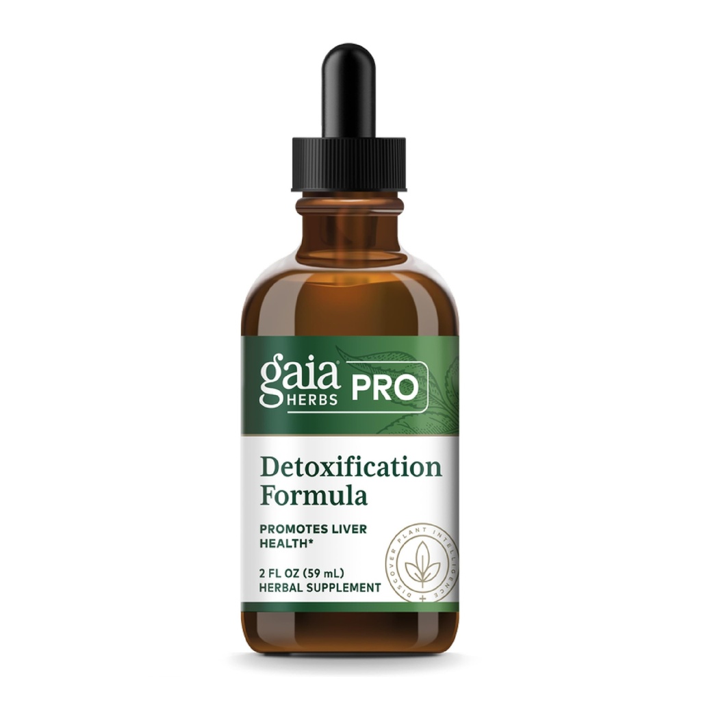 GAIA HERBS PRO detoksikācijas formula - atbalsta aknu veselība un detoksikācijas* - Piena dadzis, Dzeltenais Dock & More - 2 fl oz (30 Kalpo)