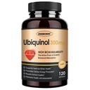 ZEBORA Ubiquinol CoQ10 300mg Softgels, 4-in-1 Spēcīgs antioksidants sirds un asinsvadu veselībai, būtiski enerģijas ražošanai, Max Absorbcija Aktīvā CoQ10, 120 Softgels