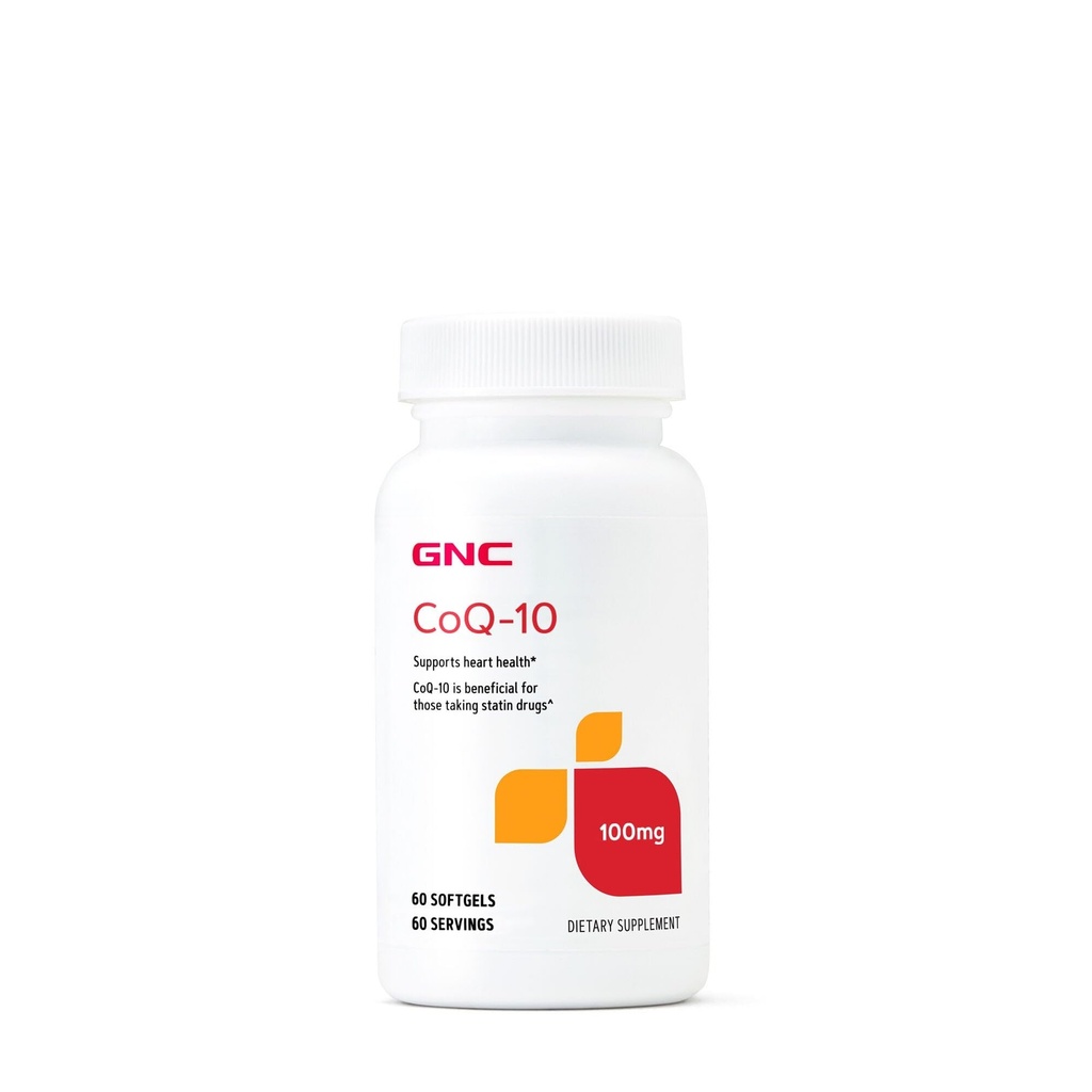 GNC CoQ10 100mg papildinājums, atbalsta sirds veselību, 60 Kalpo