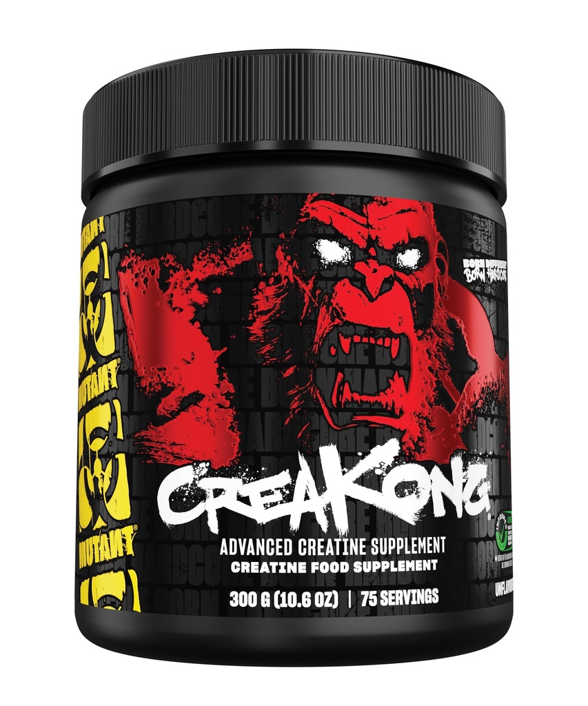 Mutant Creakong – 300G Sheer neauglīgs Izmērs un jauda, kreatīnu Blend kas nodrošina tikai tīri kreatīni no pasaules vadošajiem kreatīnu avotiem.