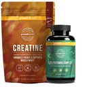 Primal multivitamīnu + Primal kreatīnpulveris Bandle - 2- Iepakojums - Atbalsts Dienas Uzturs, enerģija un muskuļu spēks - 30 Kalpo katra