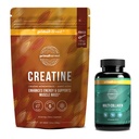 Primal kreatīna pulveris + Primal multi kolagēna kapsulas Bundle    - 2-iepakojums -- Atbalsts spēks, atveseļošana, locītavu un ādas veselība -- 30 Kalpo katra