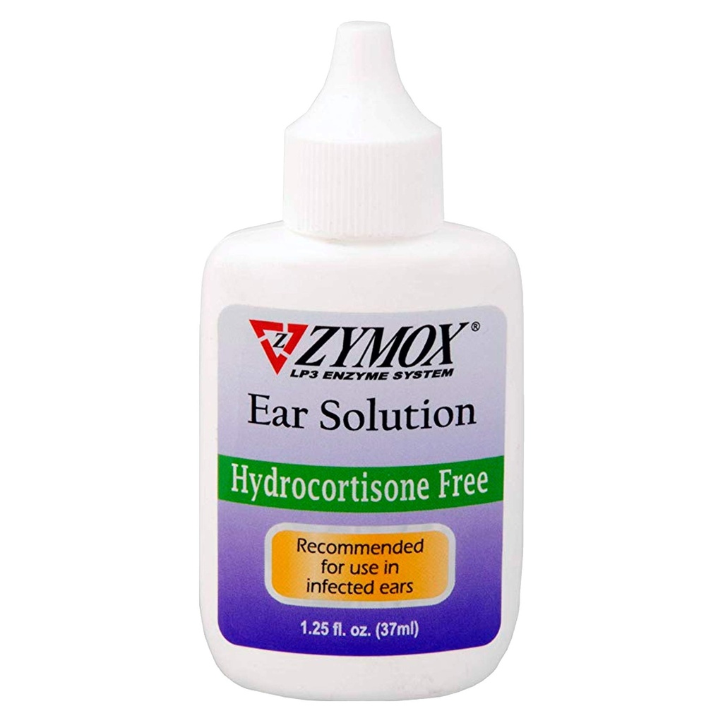 Zymox Otic Enzymatic Ausu šķīdums suņiem un kaķiem, lai nomierinātu ausu infekcijas bez hidrokortizona, 1,25oz