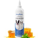 Nieze Relief Ausu tīrītājs suņiem un kaķiem Dabīgais Gentle Formula ar Manuka medu un zaļo tēju - Triple Botānikas mazgāšanas invāzijas un rauga profilaksei, PH Līdzsvarots No-Sting 8.45 oc