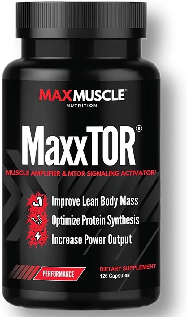 MaxxTOR® Muskuļu pastiprinātājs -- Fosfatīdskābe -- E vitamīns --L-leicīns --Gain Lean Body Masa -- Optimizēt olbaltumvielu sintēzi -- Palielināt jaudas - 126 Kapsulas