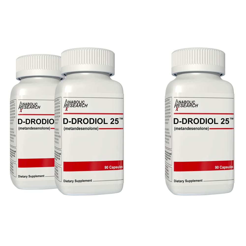D-Drodiols 25 - Masa, spēks, & jauda - 3 mēnešu piegādes