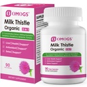 OMOGS Organic Milk Thattle, Herbal Aknas Atbalsts Piena Thattle Papildinājums, Ar Dandelion Sakni, Glutatione, Berberine HCL & Turmeric, Atbalsts Aknu tīrīt Detox & Remonts, 90 Kapsulas
