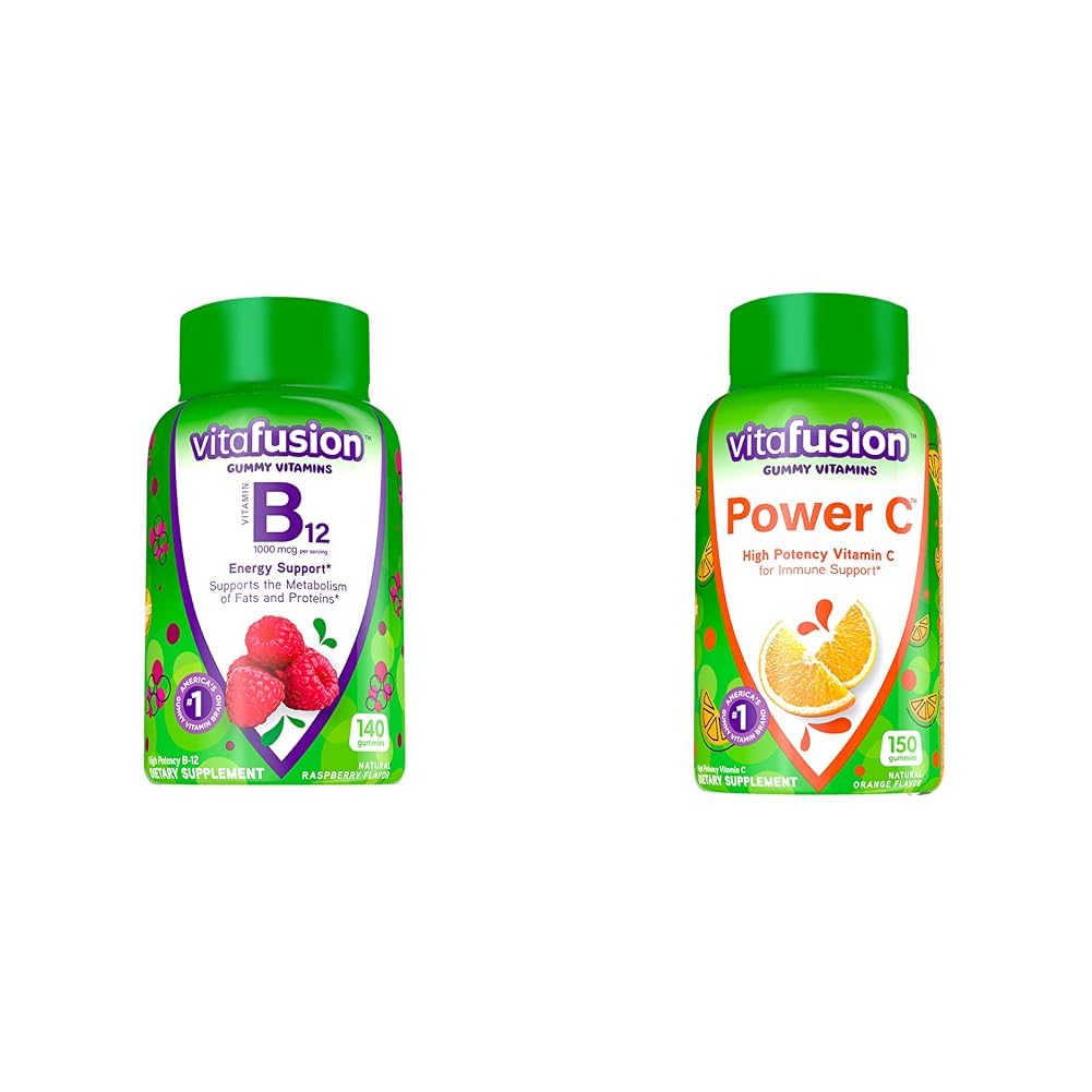Vitamīns B12 Gummy Vitamīni 140 Skaits un jauda C vitamīns C Gumijas 150 Skaits