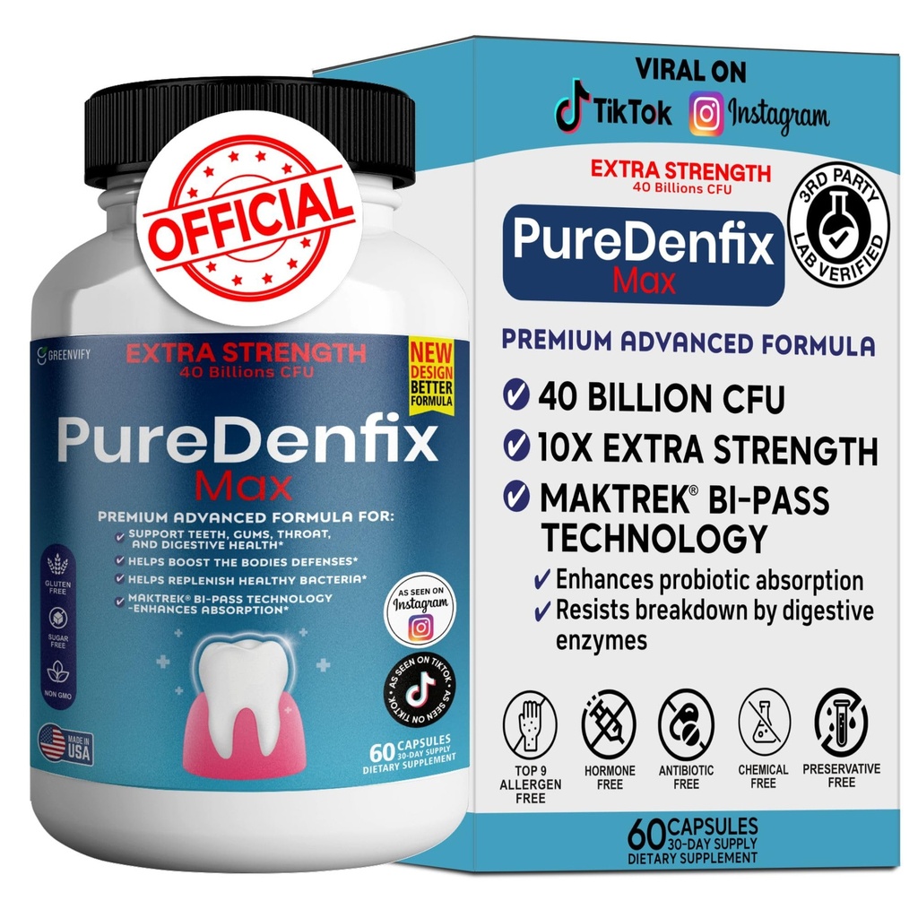 – Extra Strength Probiotic Papildinājums ar 40 miljardiem KVV – Atbalsta Zobu, Gums, Ausu, Deguna, Throat & Gremošanas Veselības – 60 Kapsulas (1)