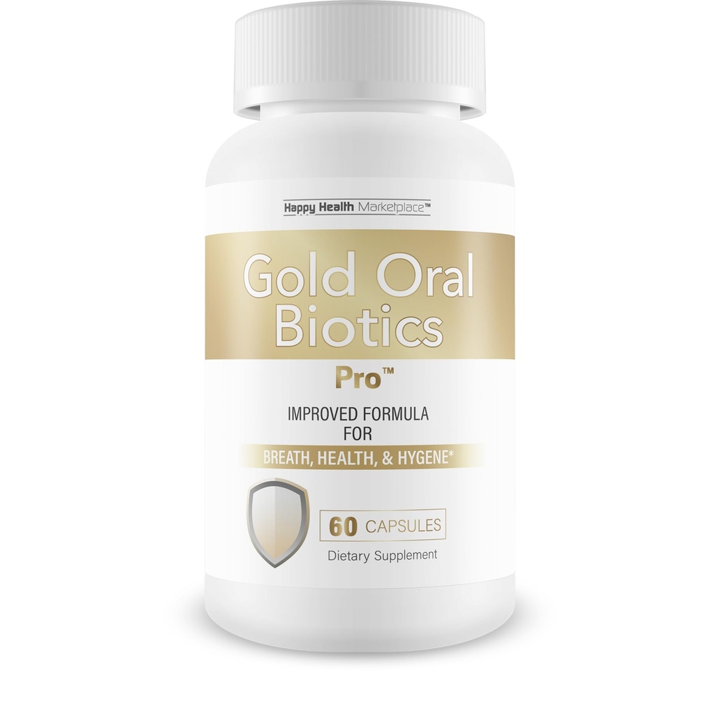 Zelta mutes biotika Pro - Mūsu labākais mutes veselības probiotikas un prebiotikas - Advanced Oral Probiotikas mutes dobuma Bad Elpa - 11 Celms 40 miljardi KVV Probiotikas kapsulas - Zobu un gum zobu probiotikas