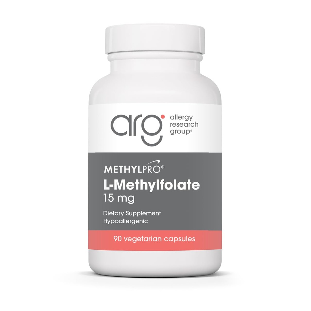 MetilPro L-metilfolāts 15 mg - Biopieejams folikuls Papildinājums smadzeņu veselībai un neiromediatoru atbalstam - Veģetārs un hipoalerģisks - 90 Servējumi - 90 Skaits