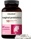 NatureBell Vaginal Probiotikas sievietēm, 10 miljardi KVV, 120 Veggie kapsulas      - PH balansa probiotikas un prebiotikas Blend – Lactobacillus Vaginal papildinājums – Atbalsta Odor, Flora & Yeast