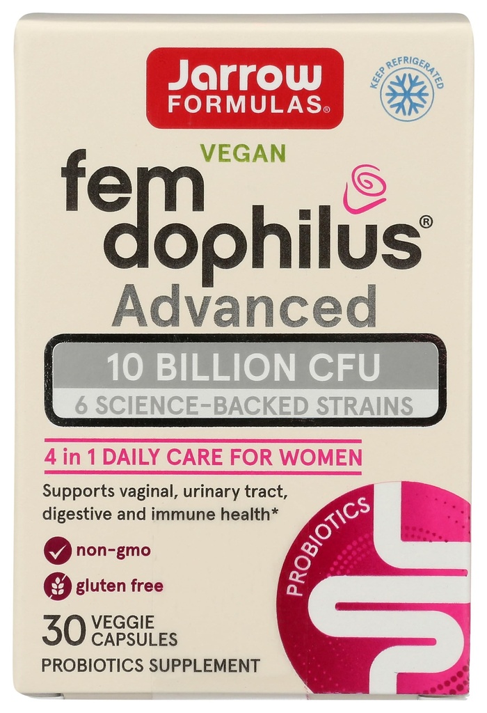 Jarow Formulas, Fem Dophilus Advanced, 30 Count