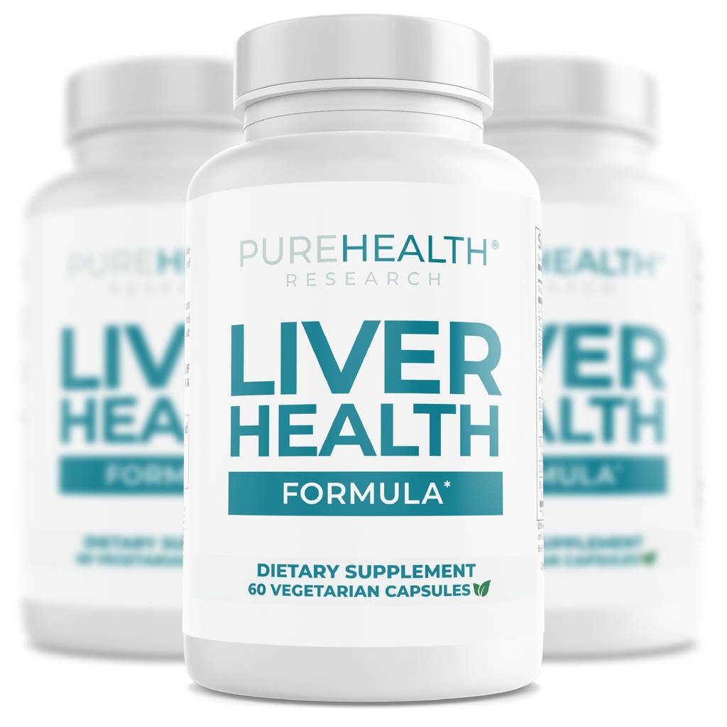 PUREHEALTH Research Liver Health – Liver Cleanse Detox & Repair Support Supplement- with Milk Thistle, Turmeric Powder, Dandelion, Artichoke, Beet Root, Ginger, L Cysteine HCL & More - 180 Capsules