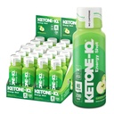 Ketone-IQ No Caffeine Exogenous Ketones Energy Shots - 24 Pack of Caffeine Free Energy Drinks with 10g Ketones - Sugar Free, Salt Free, and All Natural (Green Apple)