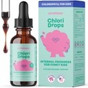 JoySpring Chlori Drops Liquid Chlorophyll for Kids, Chlorophyll Liquid Drops with Elderberry, Sugar Free Berry Flavor Supplement for Internal Freshness & Odor Support, 30 Servings
