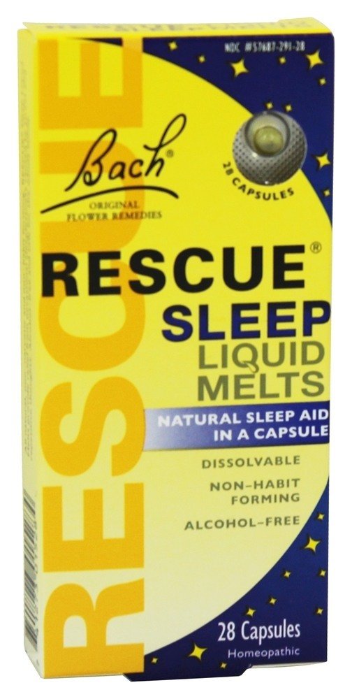 Bach Rescue Sleep Liquid Melts, Dissolvable Capsules 28 ea (Pack of 6)