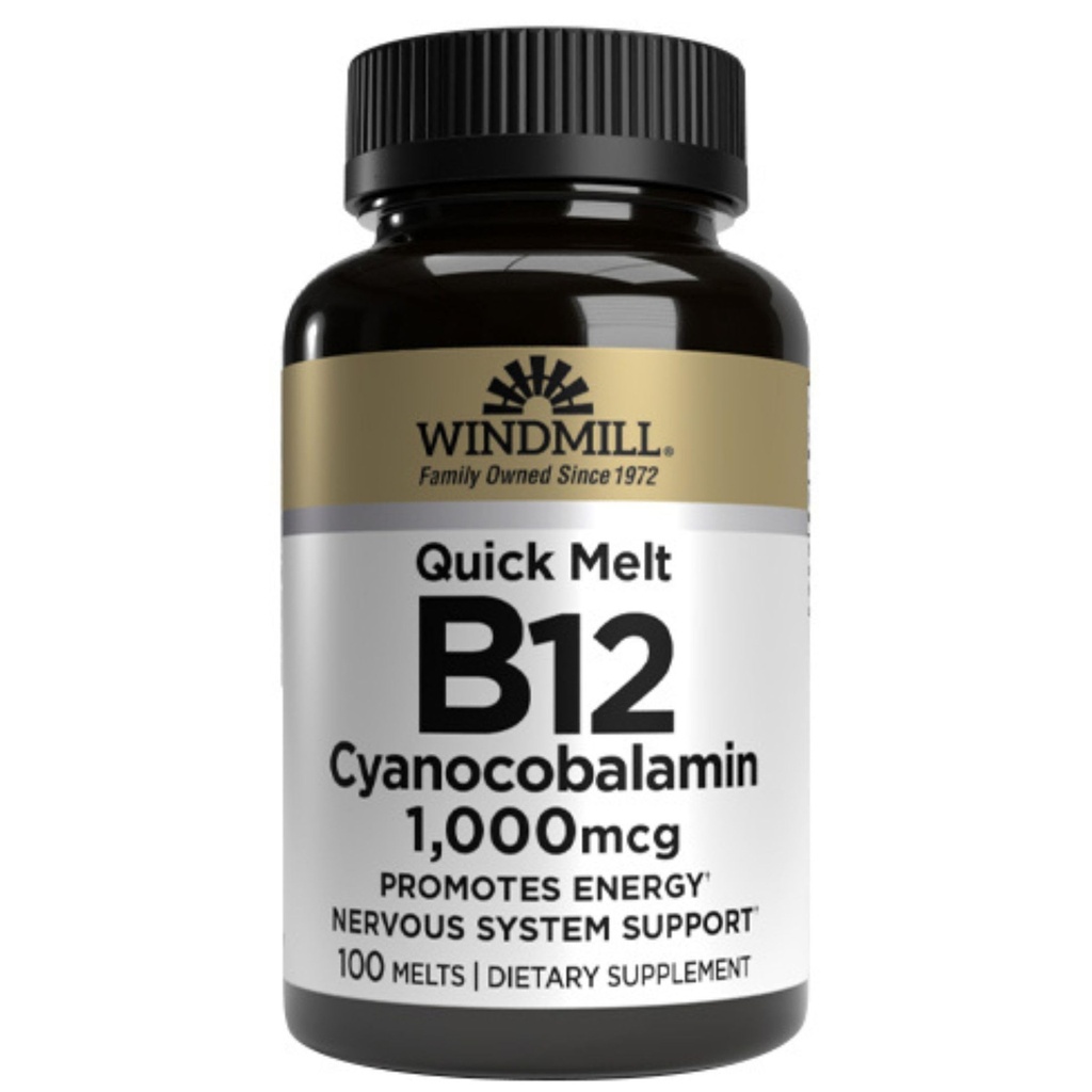 Windmill Vitamin B-12 1000 mcg Tablets Sublingual 100 Tablets