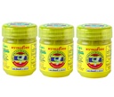 Hong Thai Traditional Herbs Inhaler Yellow Formulated One Pack of 3