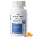 NAC Supplement 900 mg – Liver Cleanse Detox & Repair, Antioxidant & Cellular Health, Alcohol Defense Support – N-Acetyl Cysteine Capsules with Milk Thistle, Turmeric, Dandelion & Artichoke – 60 Count