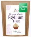 Jiva Organics Vesels Psillijs Husk (Isabgol) 1.75 LB (28 Oz) Jumbo Bag - Ne-GMO, Neflavored - Keto Friendly, Soluble Fiber
