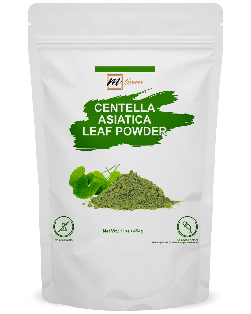 Pure Natural Gotu Kola Powder, Centella Asiatica Herbal Supplement for Skin, Hair, Health, No Additives, No Preservatives, 1 Pound