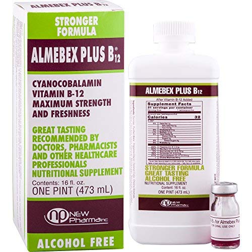 Almebex Plus B12, Neurotropic Vitamins + Choline,16 fl. oz