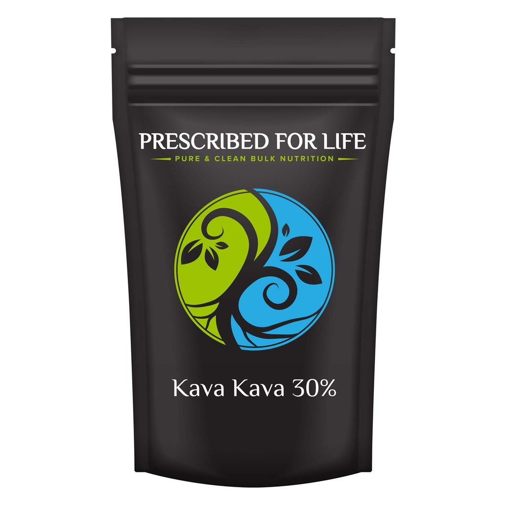 Prescribed For Life Kava Kava Powder 30% Kavalactones | Rhizome Root Fine Powder Extract | Vegan, Gluten Free, Non GMO | Piper methysticum (1 oz / 28 g)