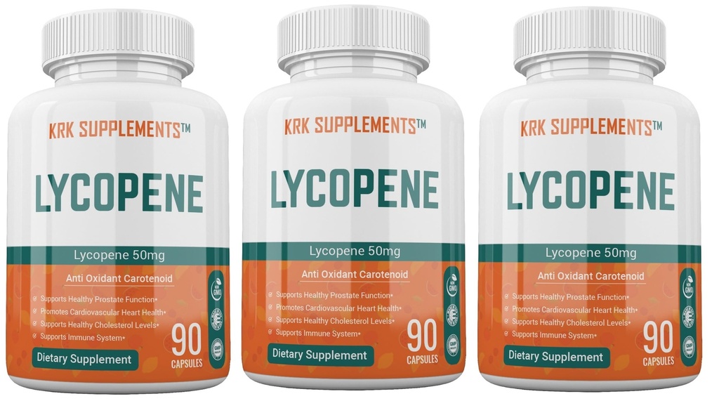 3 pudeles Lycopene 50mg 270 Kopējās kapsulas