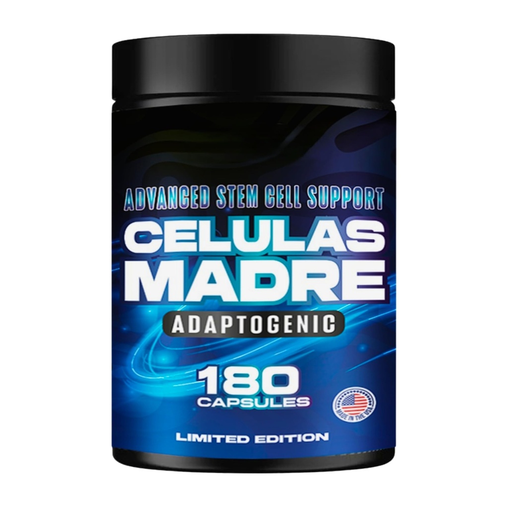 Celulas Madres 180 Capsules, adaptogenic, Limited Edition, Stem Cell Blue Green Algae - Non GMO -Gluten Free AFA -Celula Madre Supplement - Spirulina.