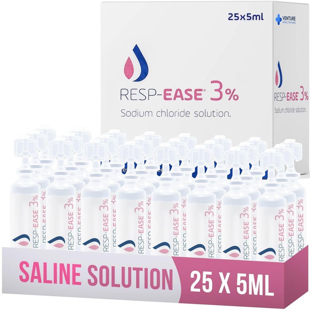 3% Saline Solution for Moisturizing of The Airways - Sodium Chloride 3% for Nose, Nasal Cleanse for Adults and All Ages - 125ml / 4.23 fl oz