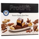 PROTIFIT - High Protein Snack Bars, 10g Protein, 170 Calories, 5g Carbs, 3g Fiber, 7 Servings Per Box (Peanut Butter)