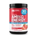 Optimum Nutrition Amino Energy Powder Plus Focus, with BCAA, Electrolytes, and Caffeine, Juicy Strawberry, 30 Servings (Packaging May Vary) (Pack of 6)