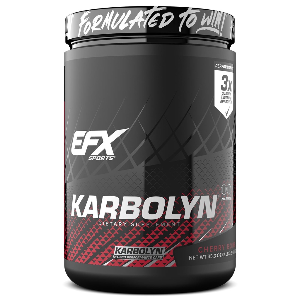 EFX Sports Karbolyn Kurināmais ; Ātri absorbējošs Ogļhidrāta pulveris          ; Carb Load , Ilgstoša enerģija, Quick Recovery 