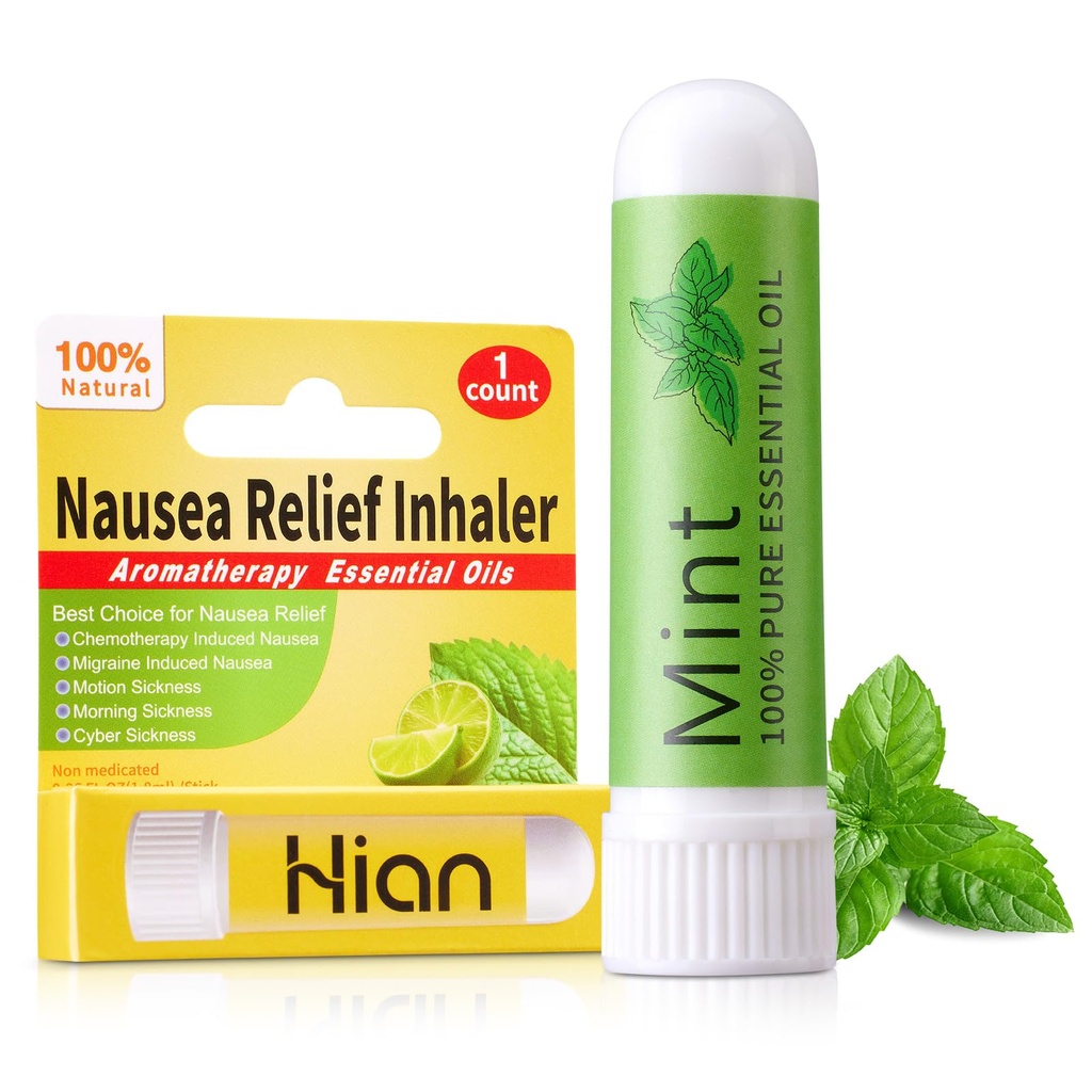 Hion Nausea Relief Inhaler-Mint, Natural Essential Oils Inhalers