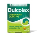 Dulcolax Stimulant Laxative Tablets, Predictable & Effective Constipation Relief, Relieves Straining & Bloating, Bisacodyl 5 mg, 25 Count