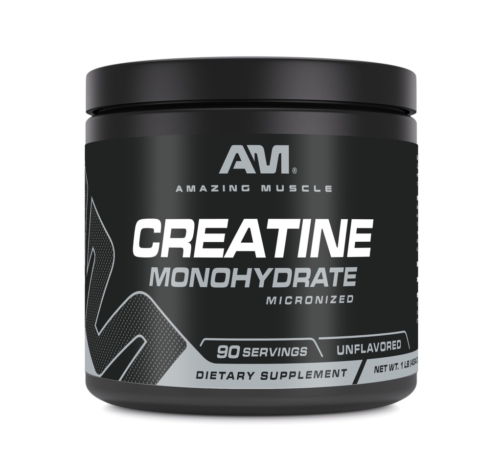 Amazing Muskuļi Mikronizēts kreatīnmonohidrāts 90 Kalpošana - 5000 Mg uz vienu Kalpošana - 1 Lb (454 Grams) -- Ideāls Pre & Post Workout Papildinājums - Neuzliesmojošs (1 Pack, 1 Lb )