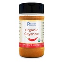 Premier Research Labs Organic Cayenne Spice Powder - Ground Red Cayenne Pepper Seasoning, Natural Capsaicin Content, Hot & Spicy Seasoning for Cooking, Non GMO, Gluten Free, Purity Tested - 1.5 oz