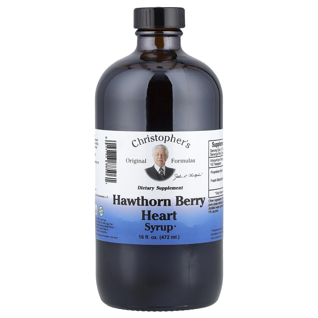 Christopher's Original Formulas Hawthorn Berry Heart Syrup - 16 fl oz 