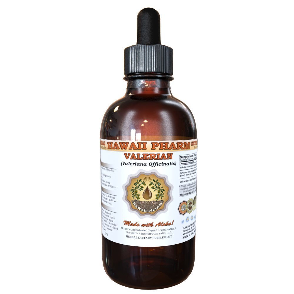 Hawaii Pharm Valerian (Valeriana Officinalis) Liquid Root Extract Tincture 4 fl.oz