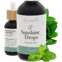 Philosophie Liquid Chlorophyll Sunshine Nometnes ūdenim - Organic Chlorophyll Pilieni ar piparmētru Detox, Iekšējais Deodorants & Enerģijas Boost - - Dabisks Vegan Papildinājums, Ne-GMO, 2oz