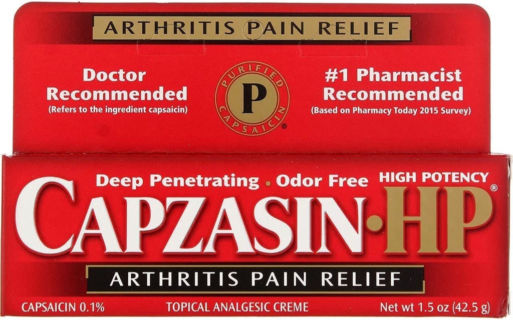 Pack of 3 Each CAPZASIN-HP Creme 1.5OZ PT#31192675142 by Marble Medical