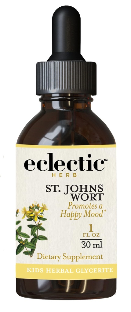 ECLECTIC INSTITUTE Kids Herbs - asinszāles, melnā ķiršu Flavor - Herbal Veselības papildinājums, veicina pozitīvu Mood - 1 fl oz (30 ml)